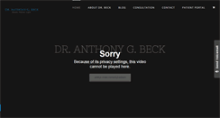 Desktop Screenshot of dranthonygbeck.com